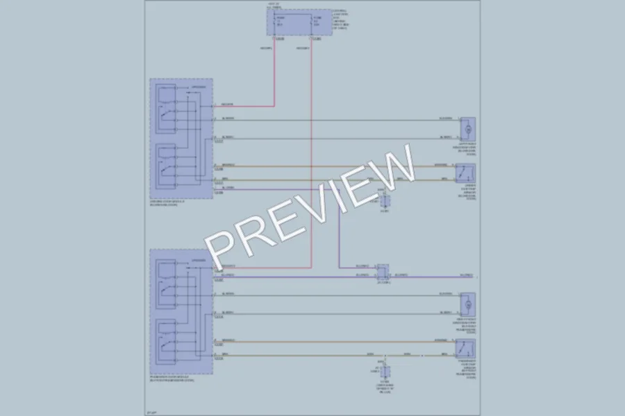 2007 LandRover RangeRover Power Windows wiring diagram preview