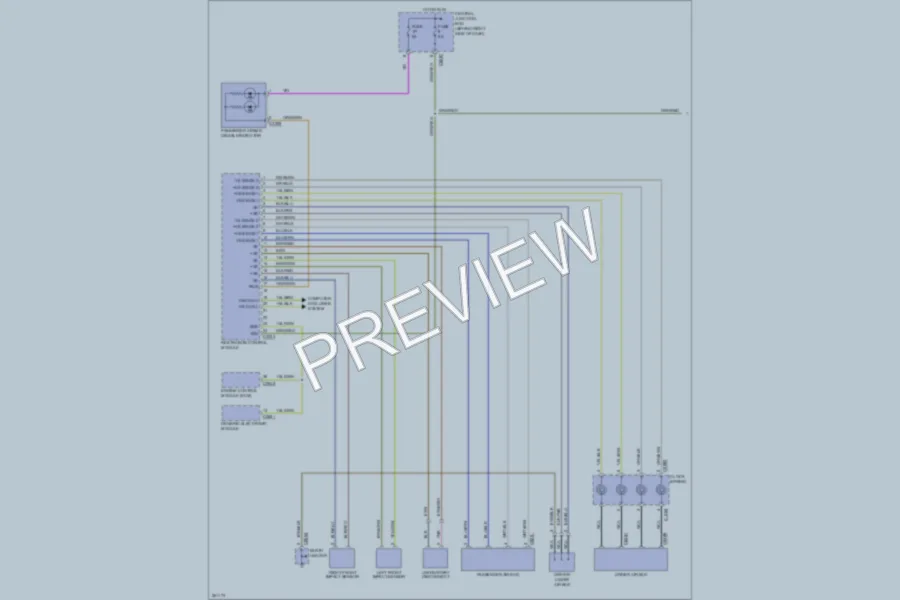 2007 LandRover RangeRover Supplemental Restraints wiring diagram preview