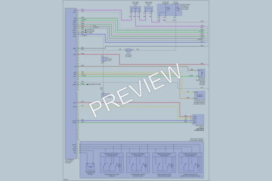 2007 Lexus ES350 Air Conditioning wiring diagram preview