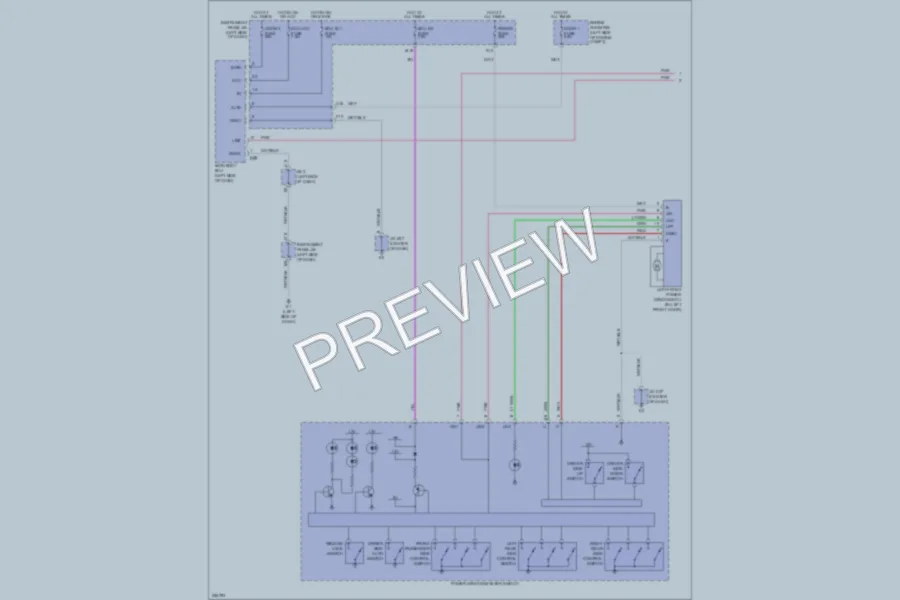 2007 Lexus ES350 Power Windows wiring diagram preview