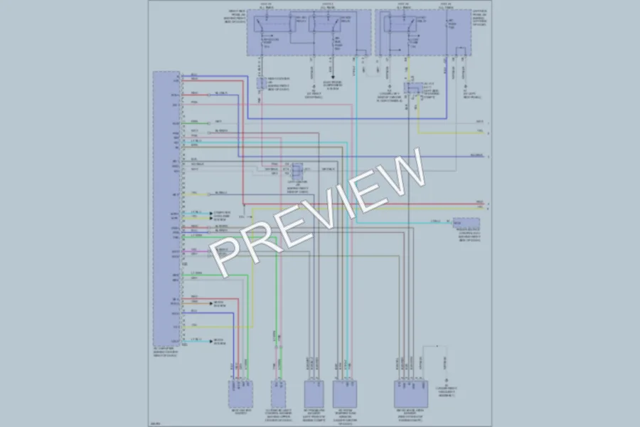 2007 Lexus GS350 Air Conditioning wiring diagram preview