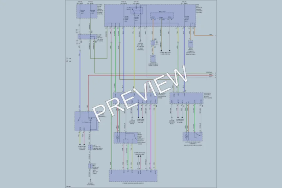 2007 Lexus GS350 Anti Theft wiring diagram preview