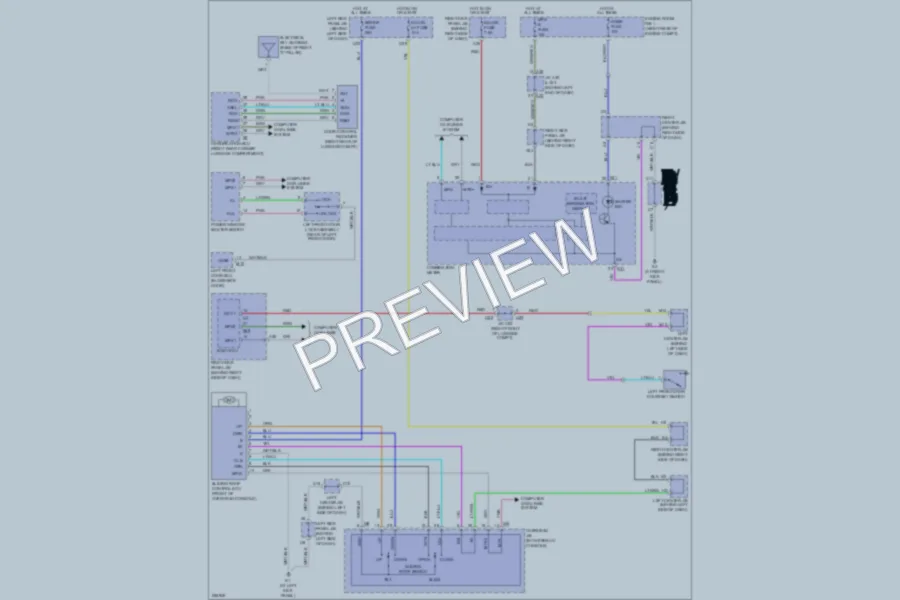 2007 Lexus GS350 Power Top Sunroof wiring diagram preview