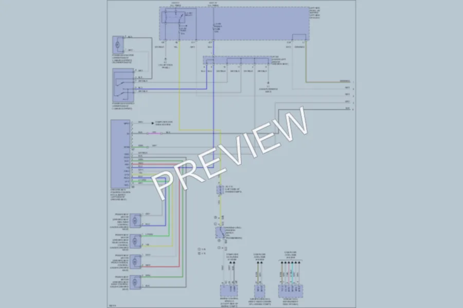 2007 Lexus GS430 Memory Systems wiring diagram preview