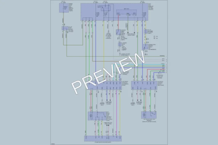 2007 Lexus GS430 Power Door Locks wiring diagram preview