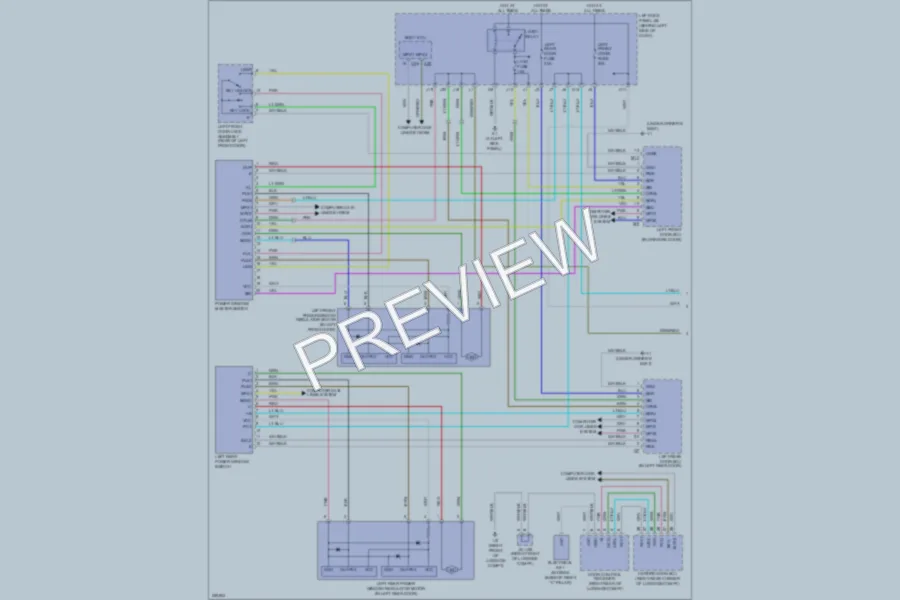 2007 Lexus GS430 Power Windows wiring diagram preview