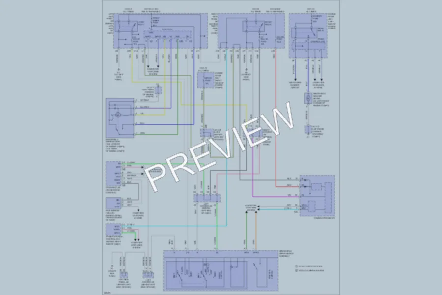 2007 Lexus GS430 Wiper Washer wiring diagram preview