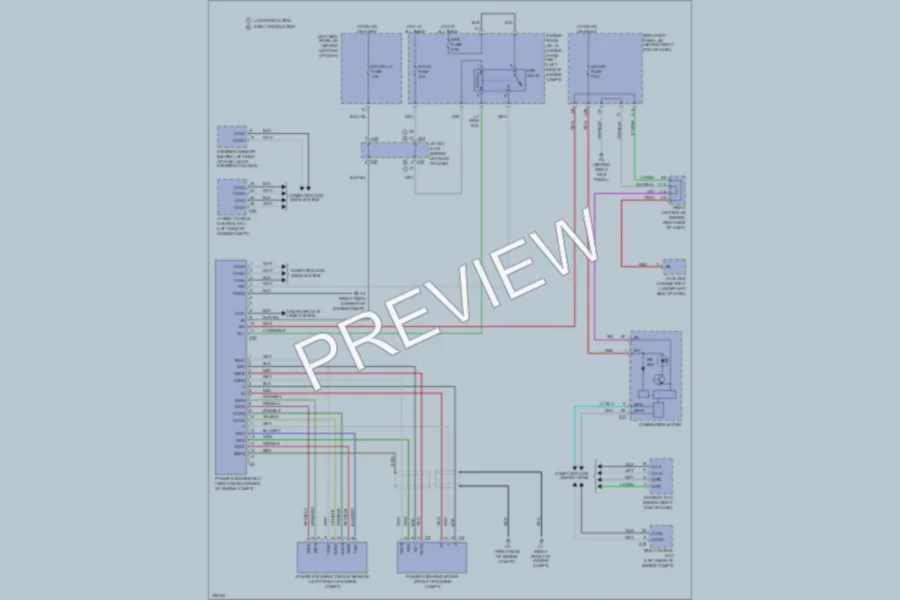 2007 Lexus GS450h Electronic Power Steering wiring diagram preview
