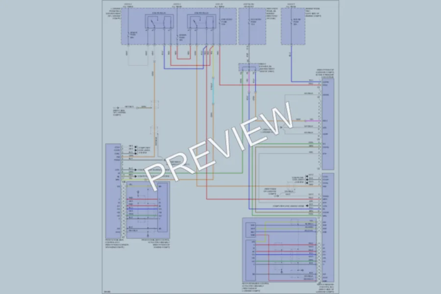 2007 Lexus GS450h Electronic Suspension wiring diagram preview