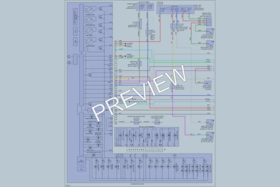 2007 Lexus GS450h Instrument Cluster wiring diagram preview