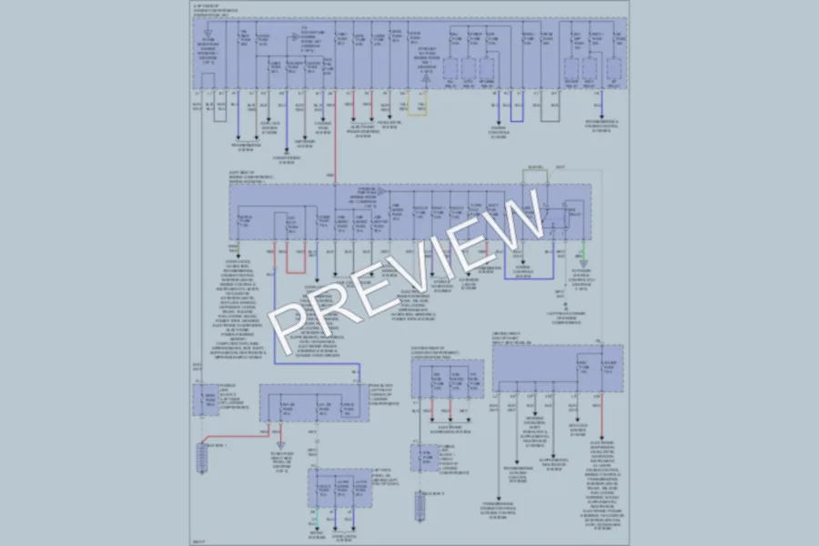 2007 Lexus GS450h Power Distribution wiring diagram preview