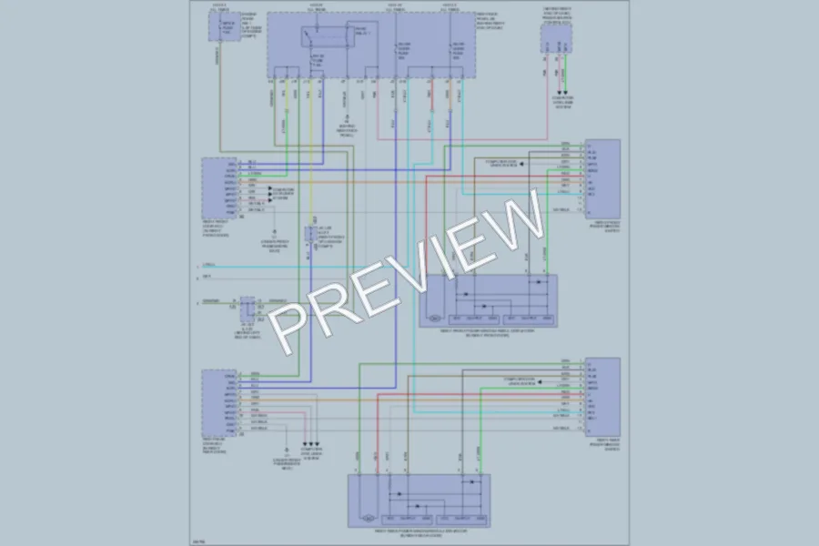 2007 Lexus GS450h Power Windows wiring diagram preview