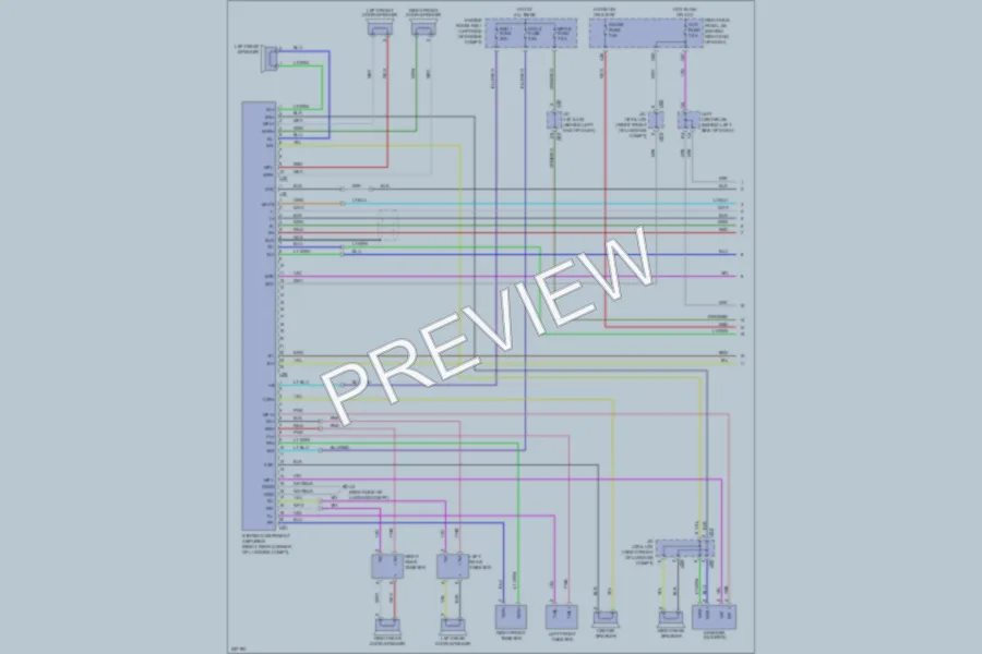 2007 Lexus GS450h Radio wiring diagram preview
