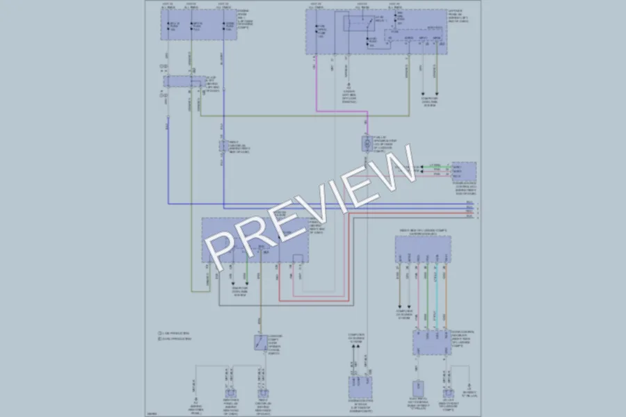 2007 Lexus GS450h Trunk Tailgate Fuel Door wiring diagram preview