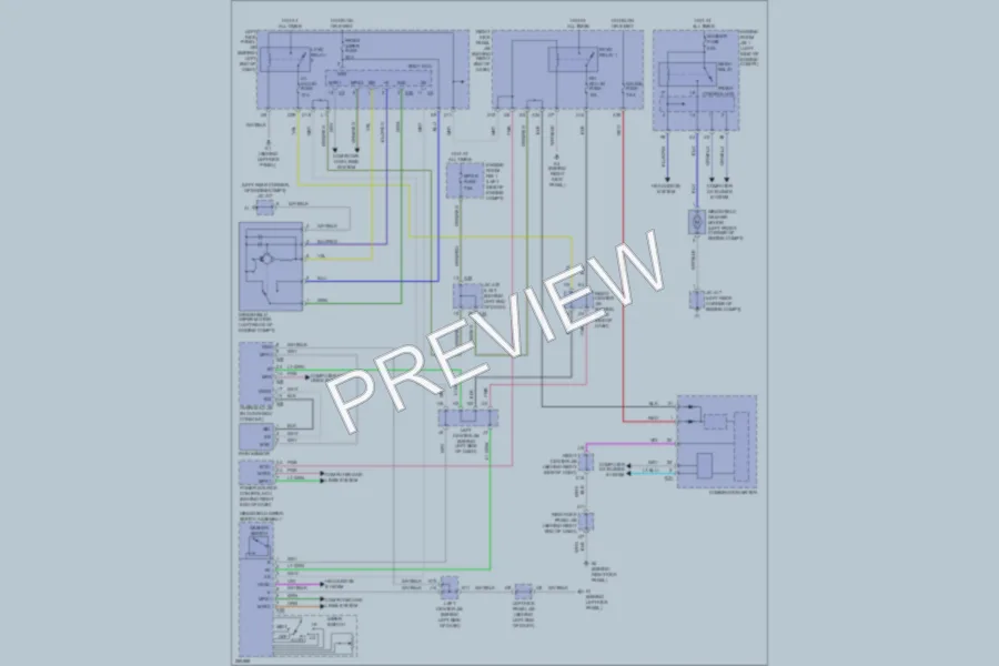 2007 Lexus GS450h Wiper Washer wiring diagram preview