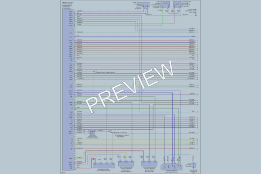 2007 Lexus GX470 Electronic Suspension wiring diagram preview