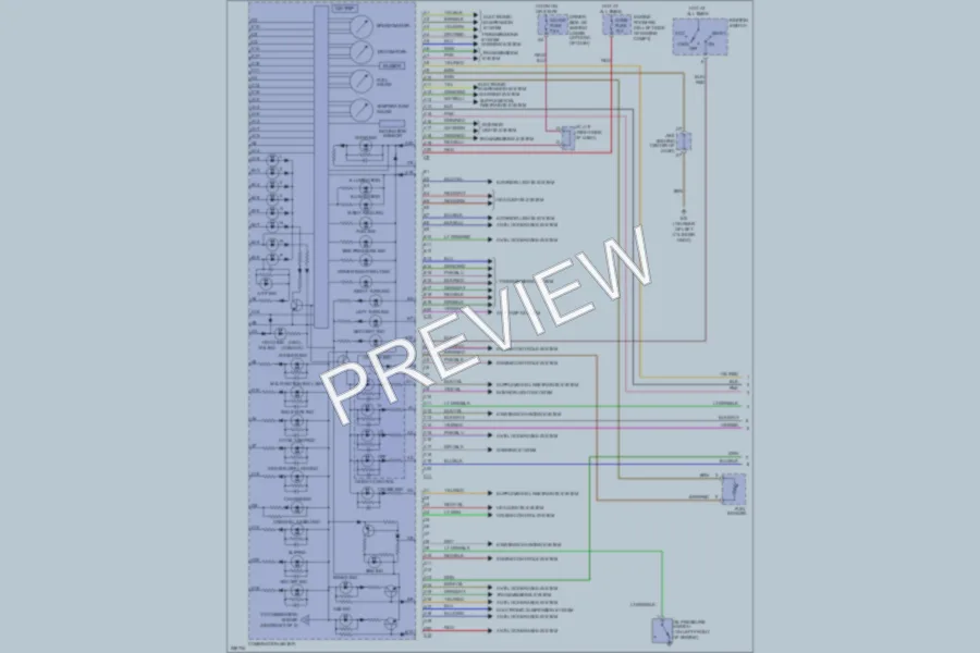 2007 Lexus GX470 Instrument Cluster wiring diagram preview