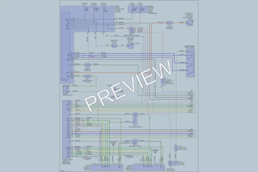 2007 Lexus GX470 Memory Systems wiring diagram preview