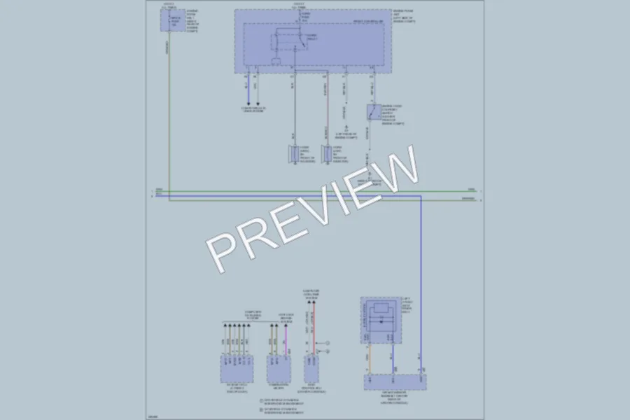 2007 Lexus IS250 Anti Theft wiring diagram preview