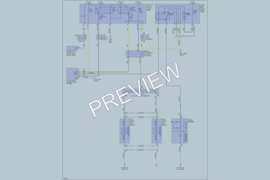 2007 Lexus IS250 Defoggers wiring diagram preview