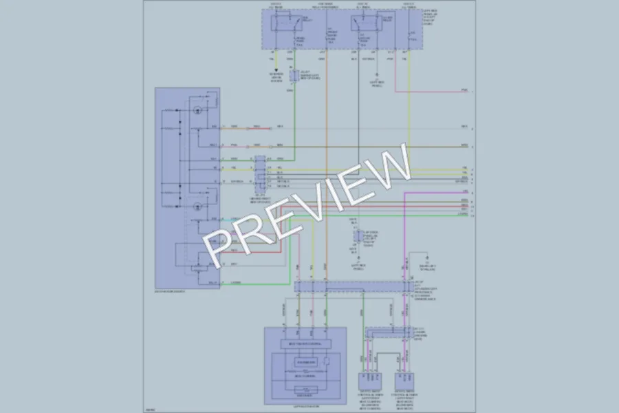 2007 Lexus IS250 Power Seats wiring diagram preview