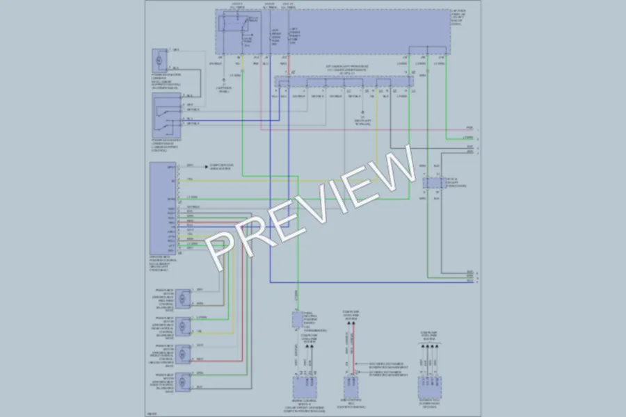 2007 Lexus IS350 Memory Systems wiring diagram preview