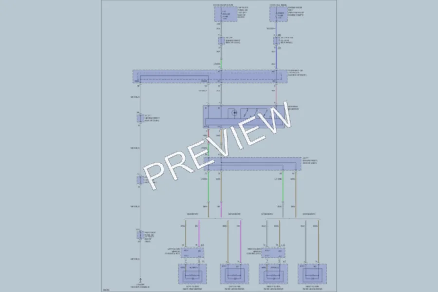 2007 Lexus IS350 Power Mirrors wiring diagram preview