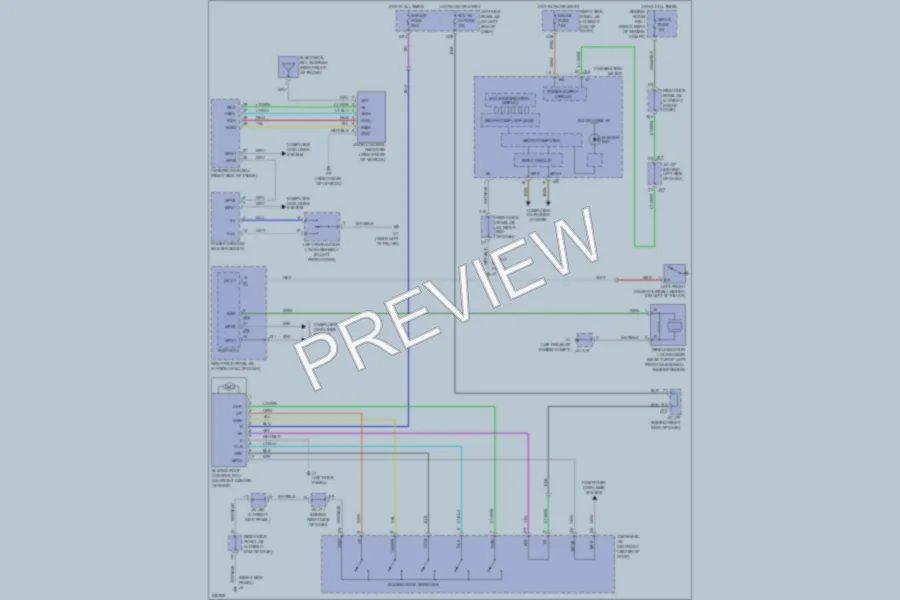 2007 Lexus IS350 Power Top Sunroof wiring diagram preview