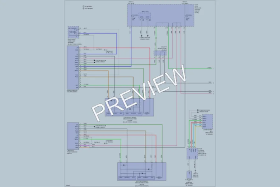2007 Lexus IS350 Power Windows wiring diagram preview