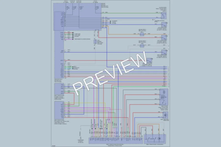 2007 Lexus LS460 Anti Theft wiring diagram preview