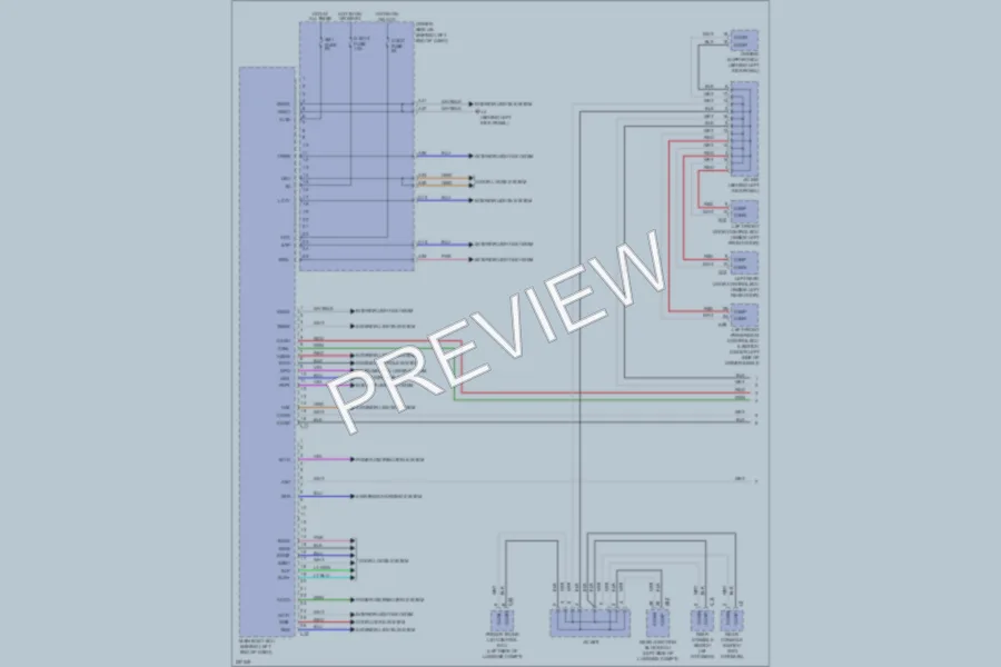 2007 Lexus LS460 Body Control Modules wiring diagram preview