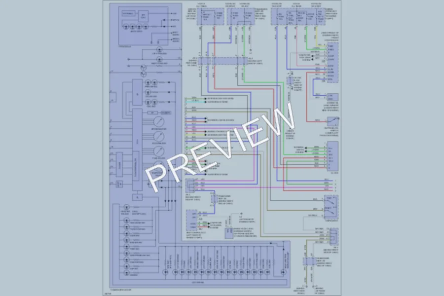 2007 Lexus LS460 Instrument Cluster wiring diagram preview