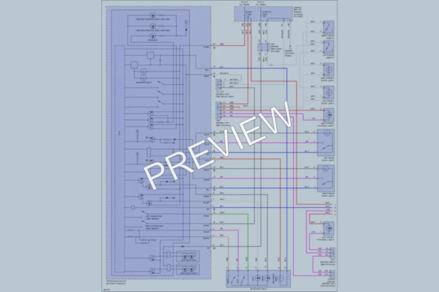 2007 Lexus LS460 Interior Lights wiring diagram preview