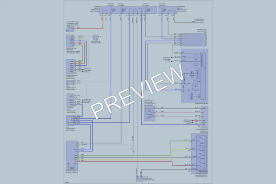 2007 Lexus LS460 Power Top Sunroof wiring diagram preview