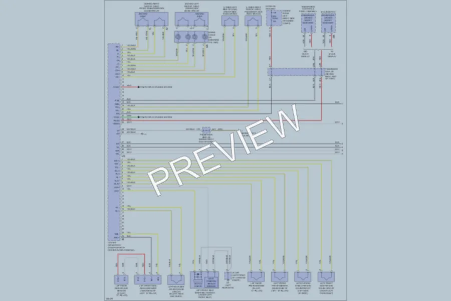 2007 Lexus LS460 Supplemental Restraints wiring diagram preview