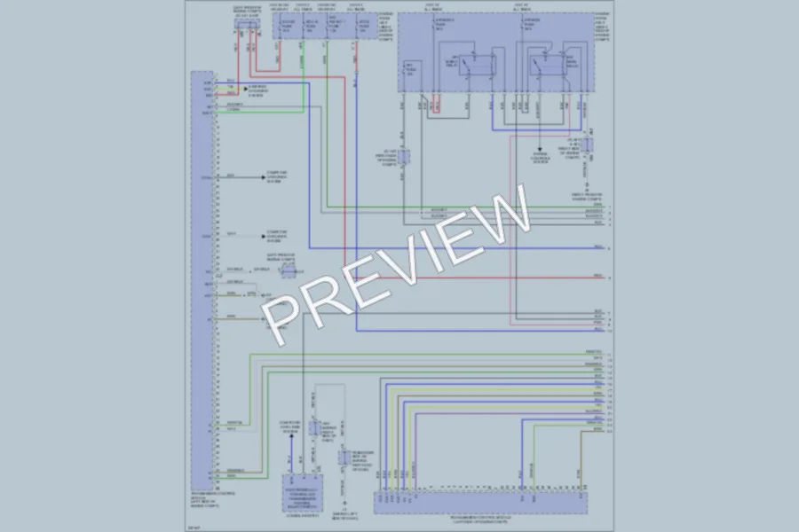 2007 Lexus LS460 Transmission wiring diagram preview