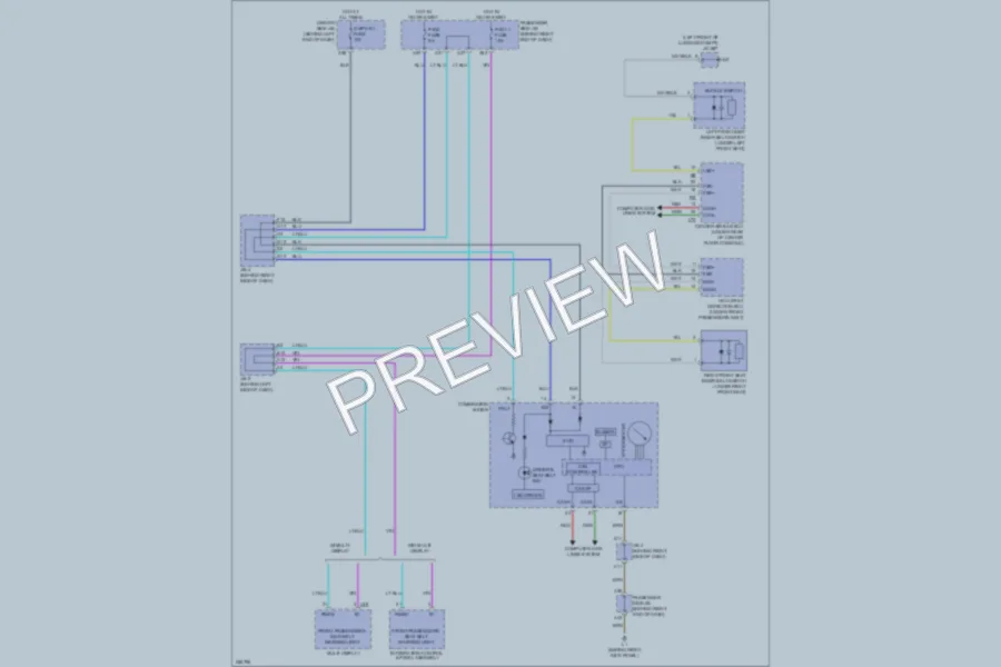 2007 Lexus LS460 Warning Systems wiring diagram preview