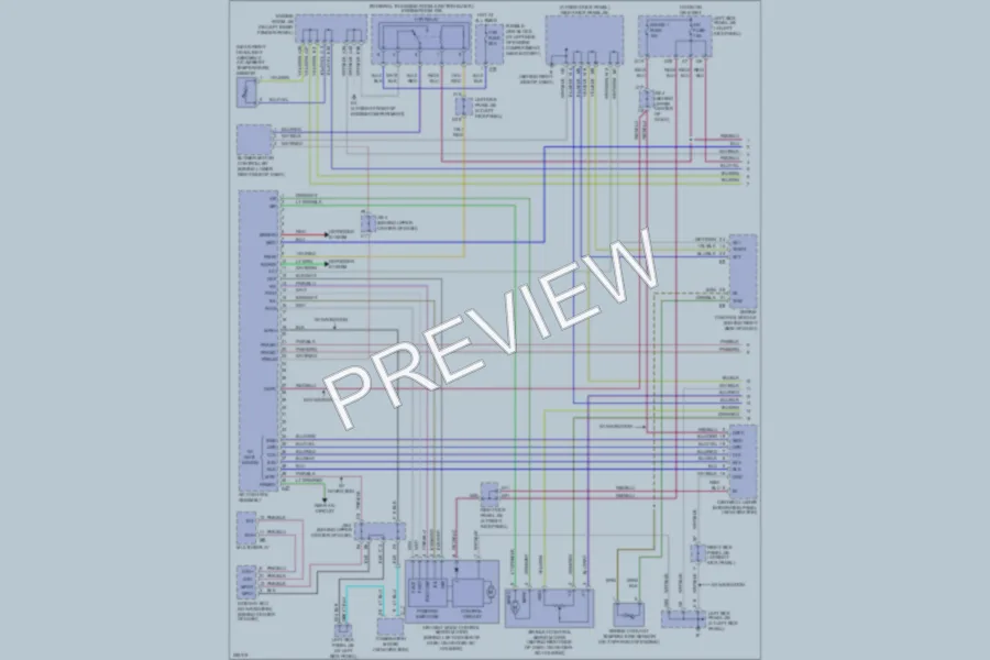 2007 Lexus LX470 Air Conditioning wiring diagram preview