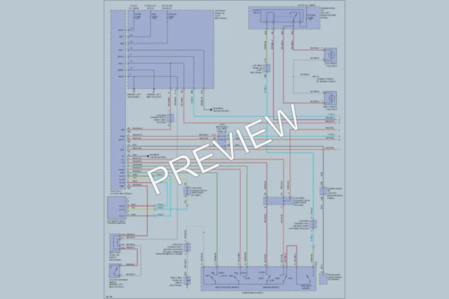 2007 Lexus LX470 Headlights wiring diagram preview