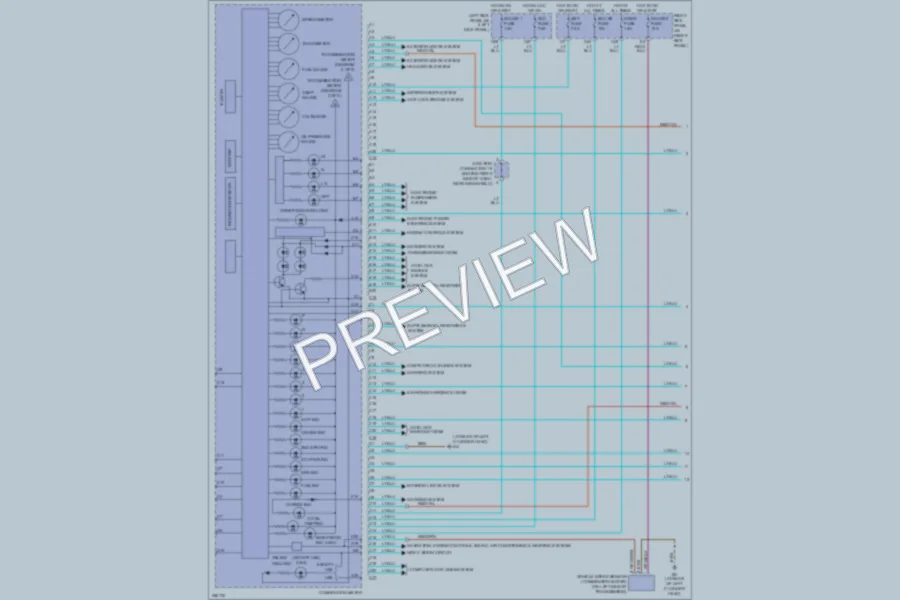 2007 Lexus LX470 Instrument Cluster wiring diagram preview