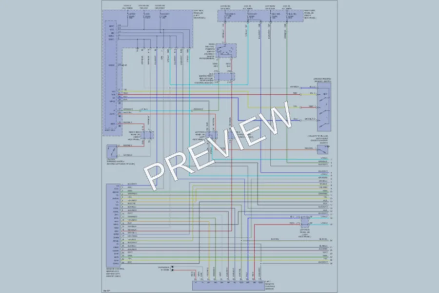 2007 Lexus LX470 Memory Systems wiring diagram preview