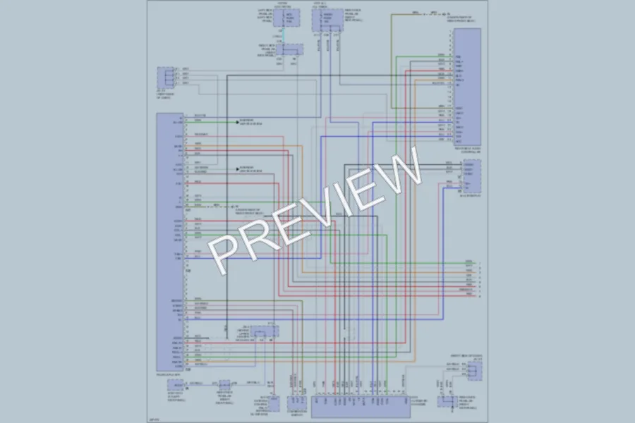 2007 Lexus LX470 Radio wiring diagram preview