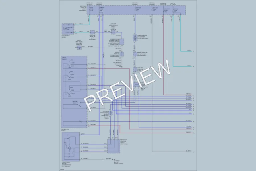 2007 Lexus LX470 Wiper Washer wiring diagram preview