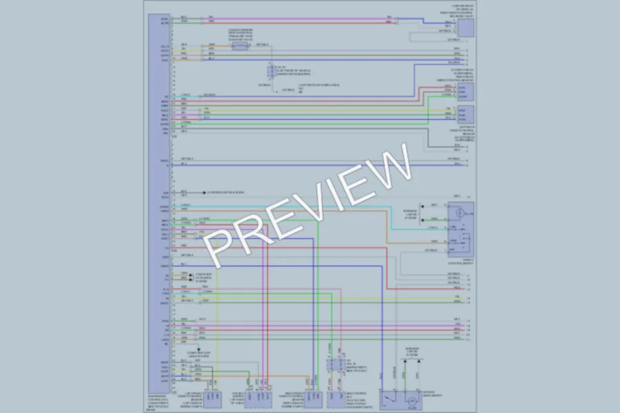 2007 Lexus RX350 Electronic Suspension wiring diagram preview