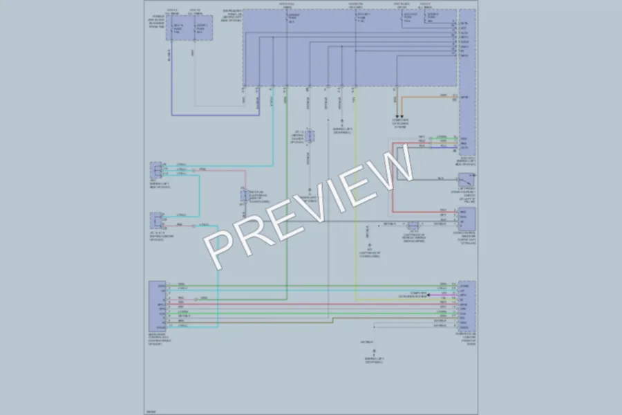 2007 Lexus RX350 Power Top Sunroof wiring diagram preview