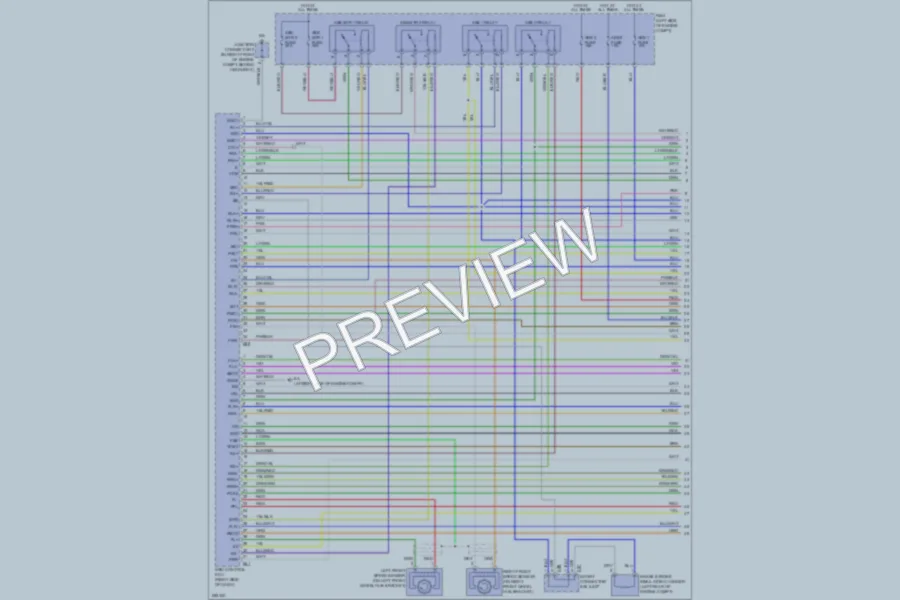 2007 Lexus RX400h Anti Lock Brakes wiring diagram preview