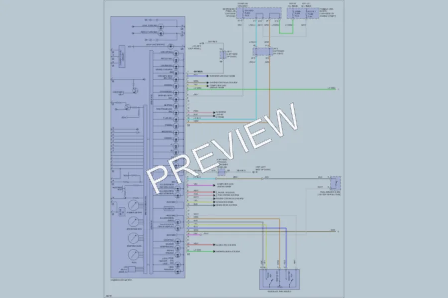 2007 Lexus RX400h Instrument Cluster wiring diagram preview