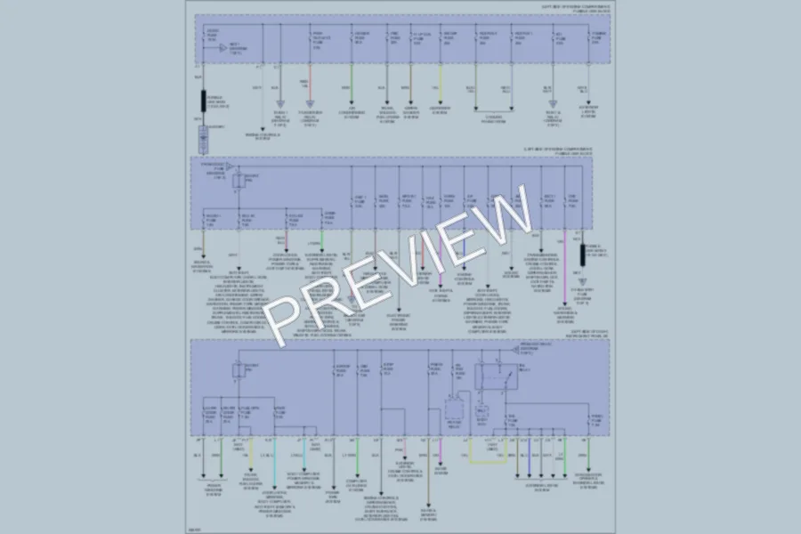 2007 Lexus RX400h Power Distribution wiring diagram preview