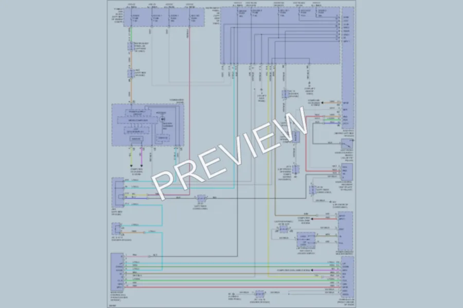 2007 Lexus RX400h Power Top Sunroof wiring diagram preview