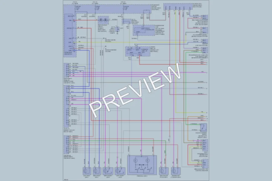 2007 Lexus SC430 Interior Lights wiring diagram preview